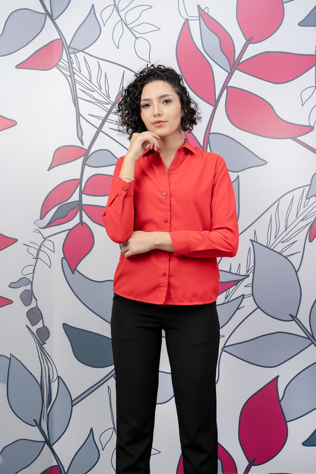 Camisa Clásica Unicolor Fluida