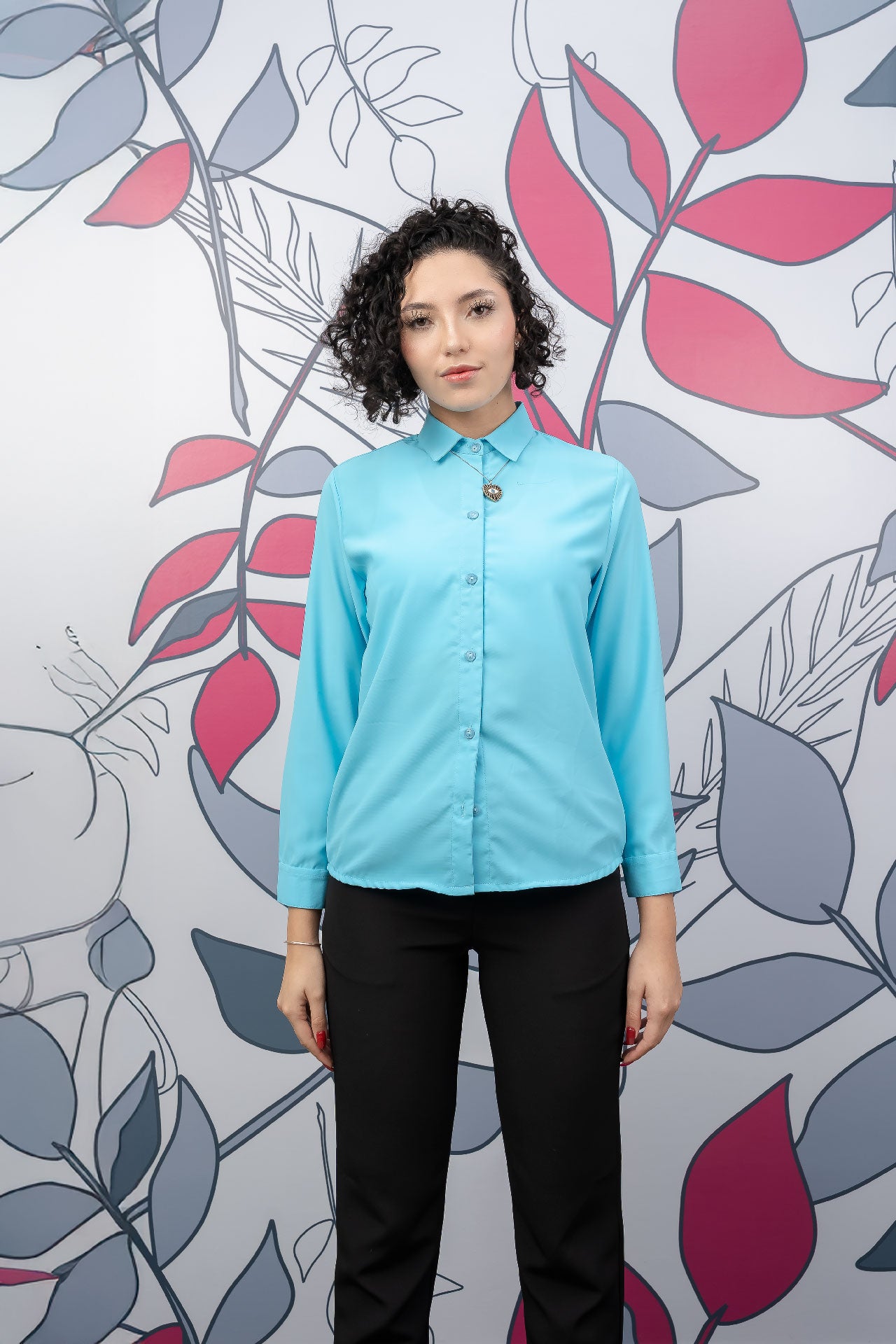 Camisa Clásica Unicolor Fluida