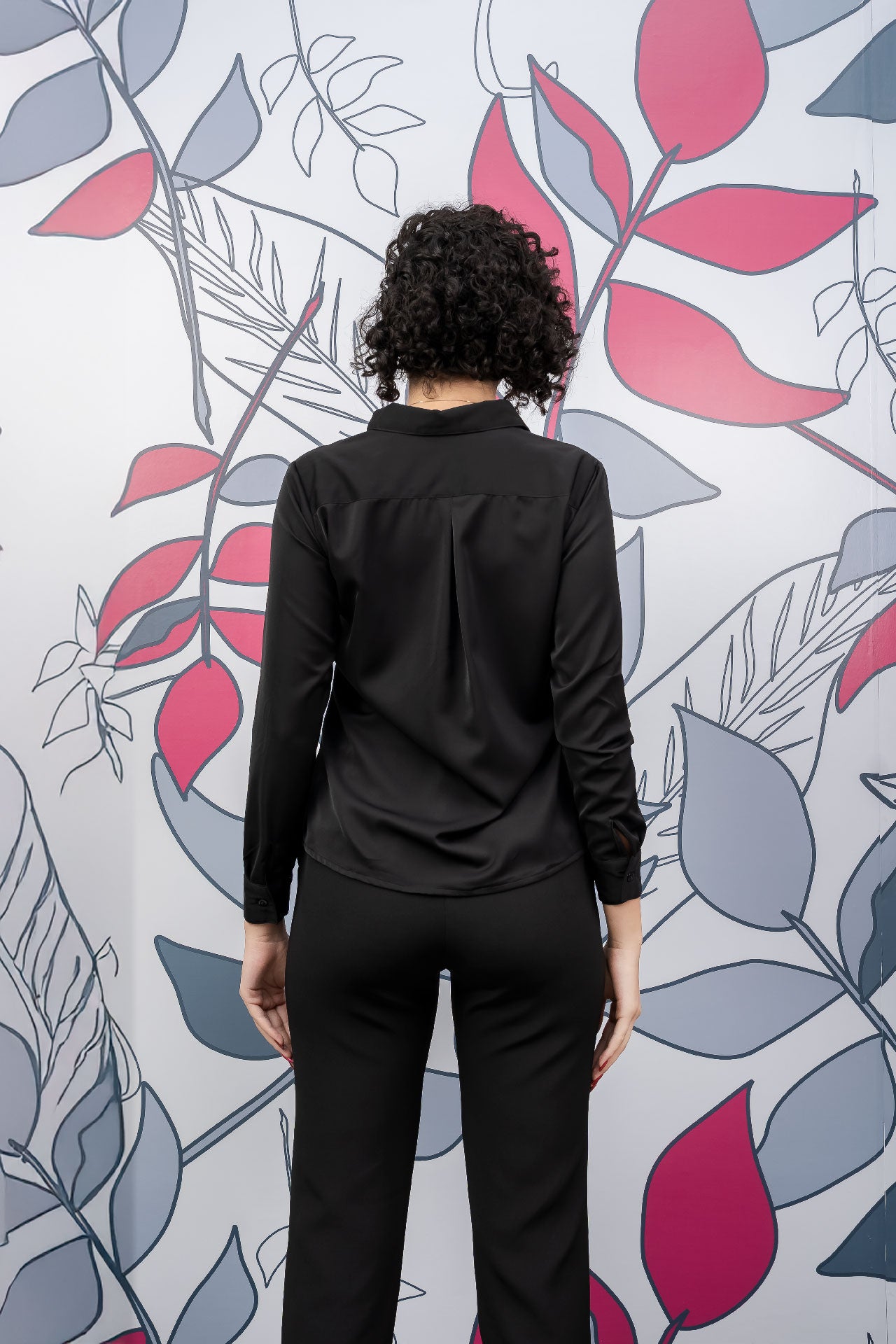 Camisa Clásica Unicolor Fluida