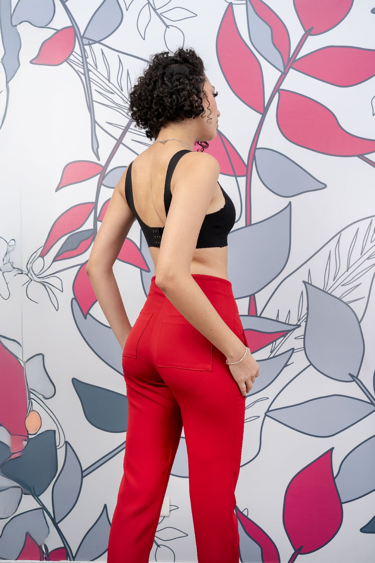 Pantalón con Pinzas Tiro alto