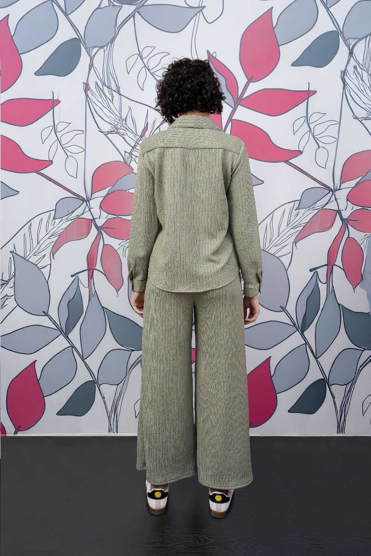 Set Punto Texturizado Camisa + Pantalón