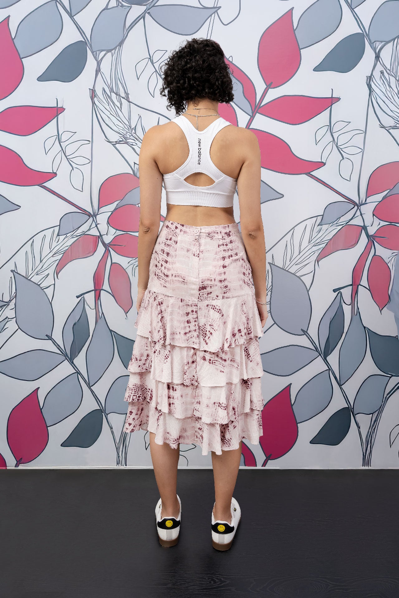 Falda Midi Estampada Boleros
