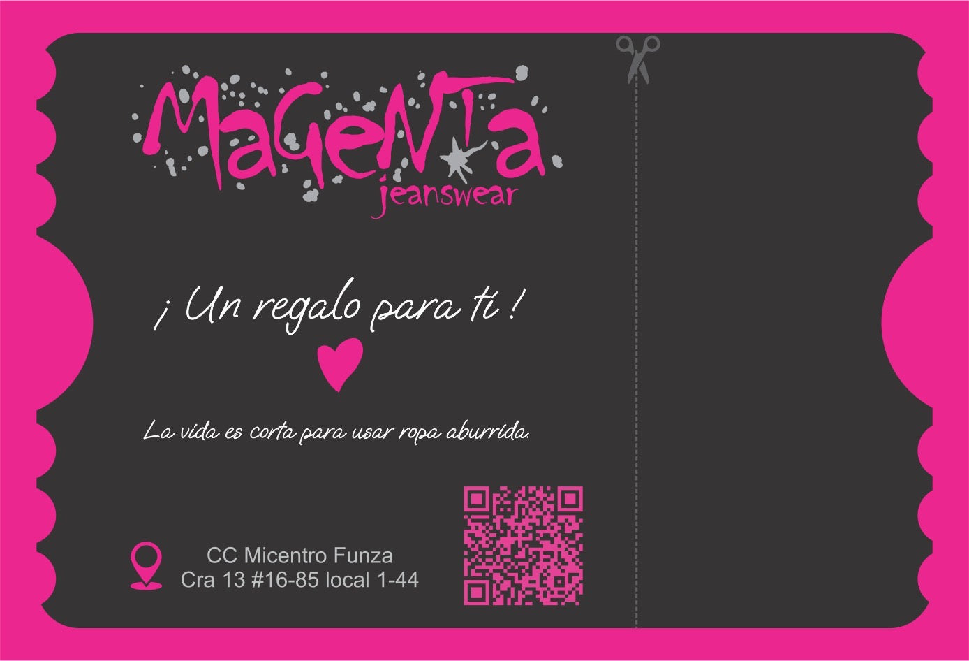 Tarjeta de Regalo Magenta Jeanswear
