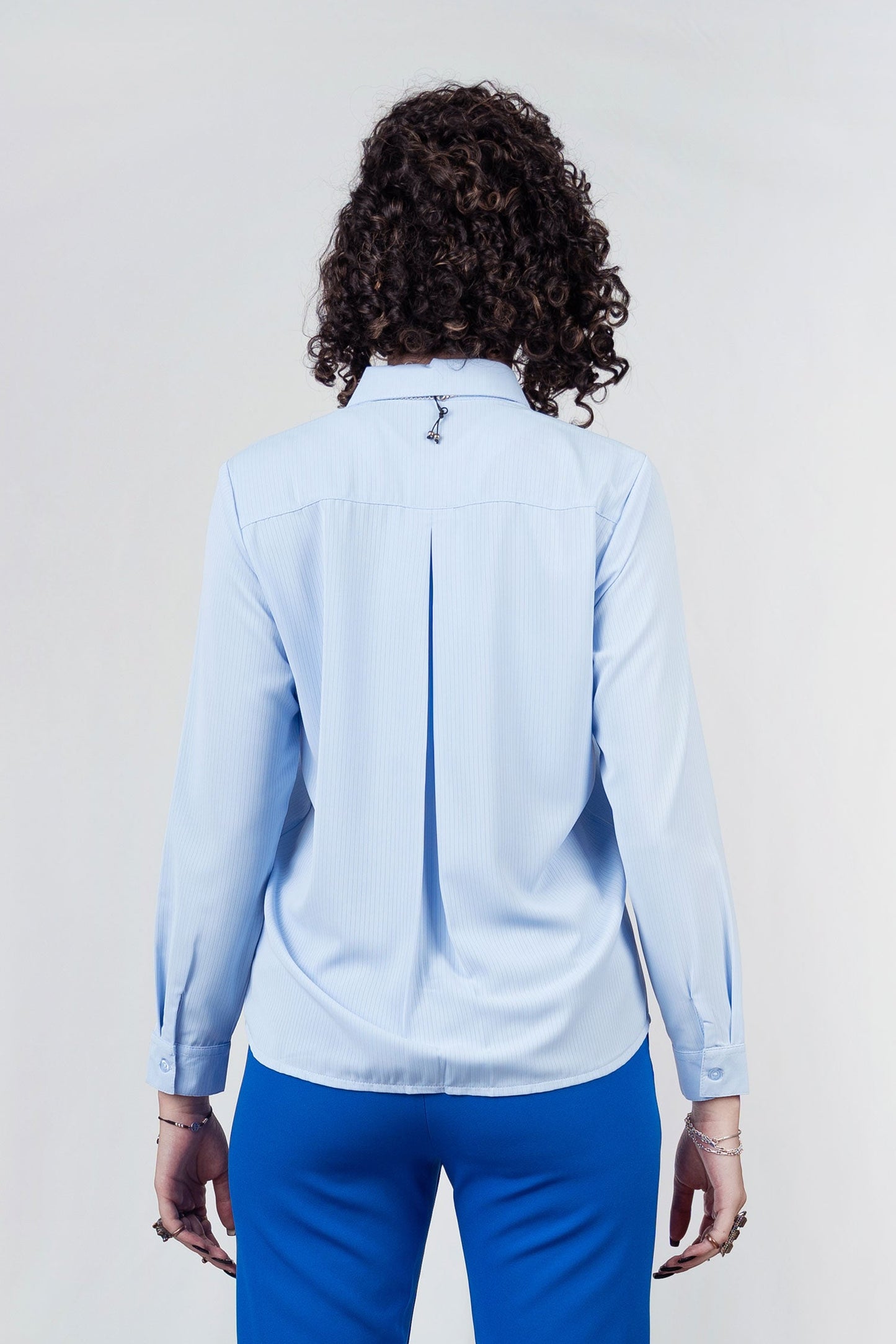 Camisa Clásica Textura Rayas Fluida