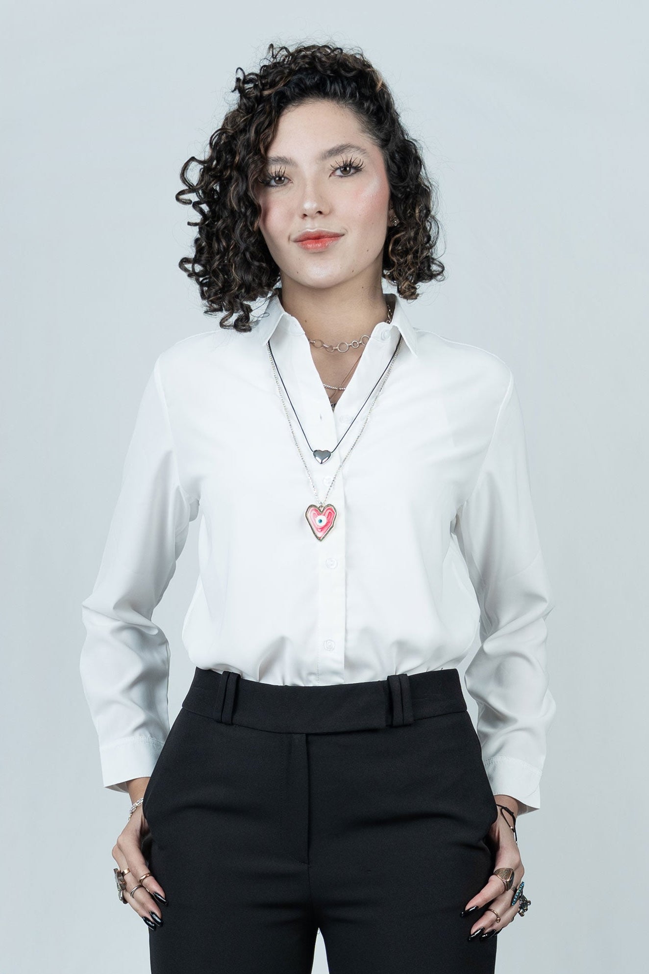 Camisa Clásica Unicolor Fluida