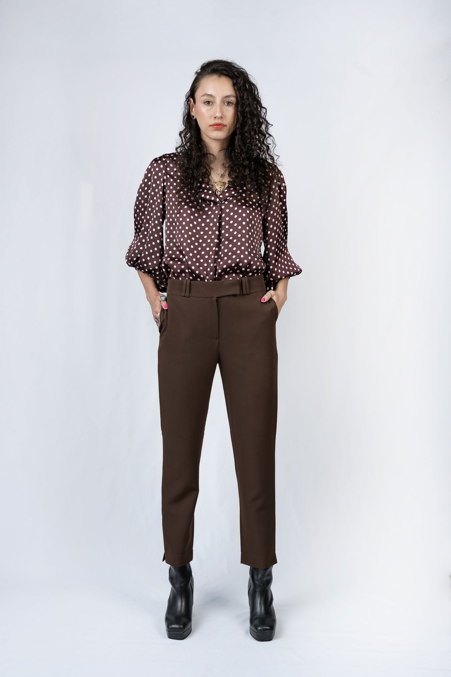 Blusa Estampada Satín