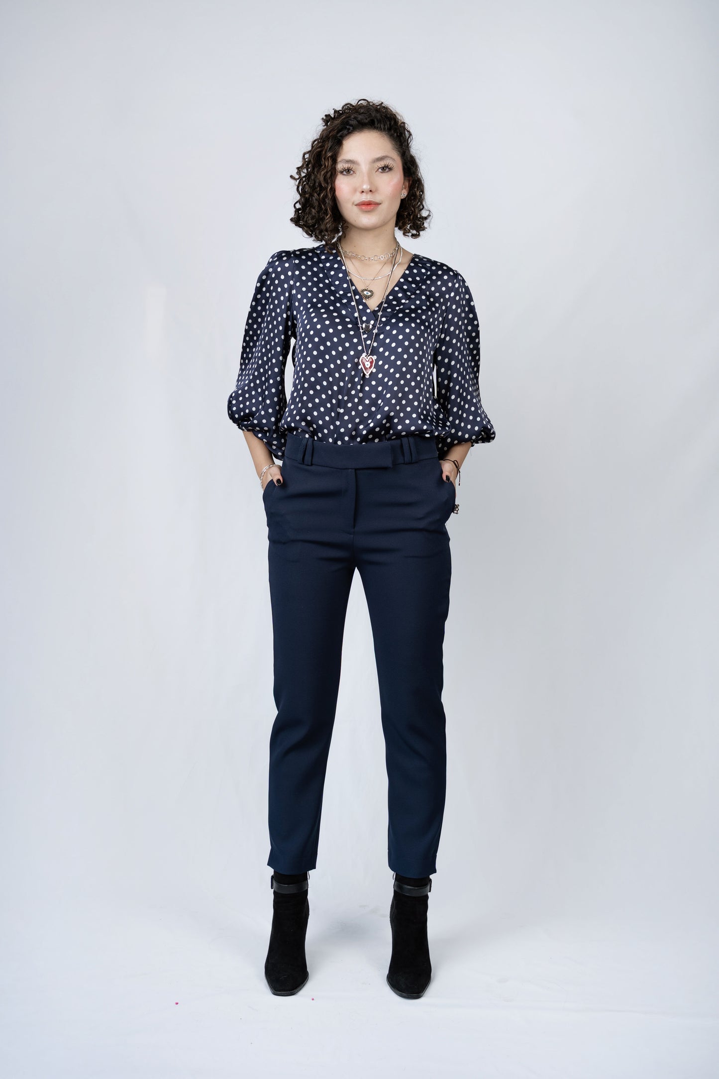 Blusa Estampada Satín