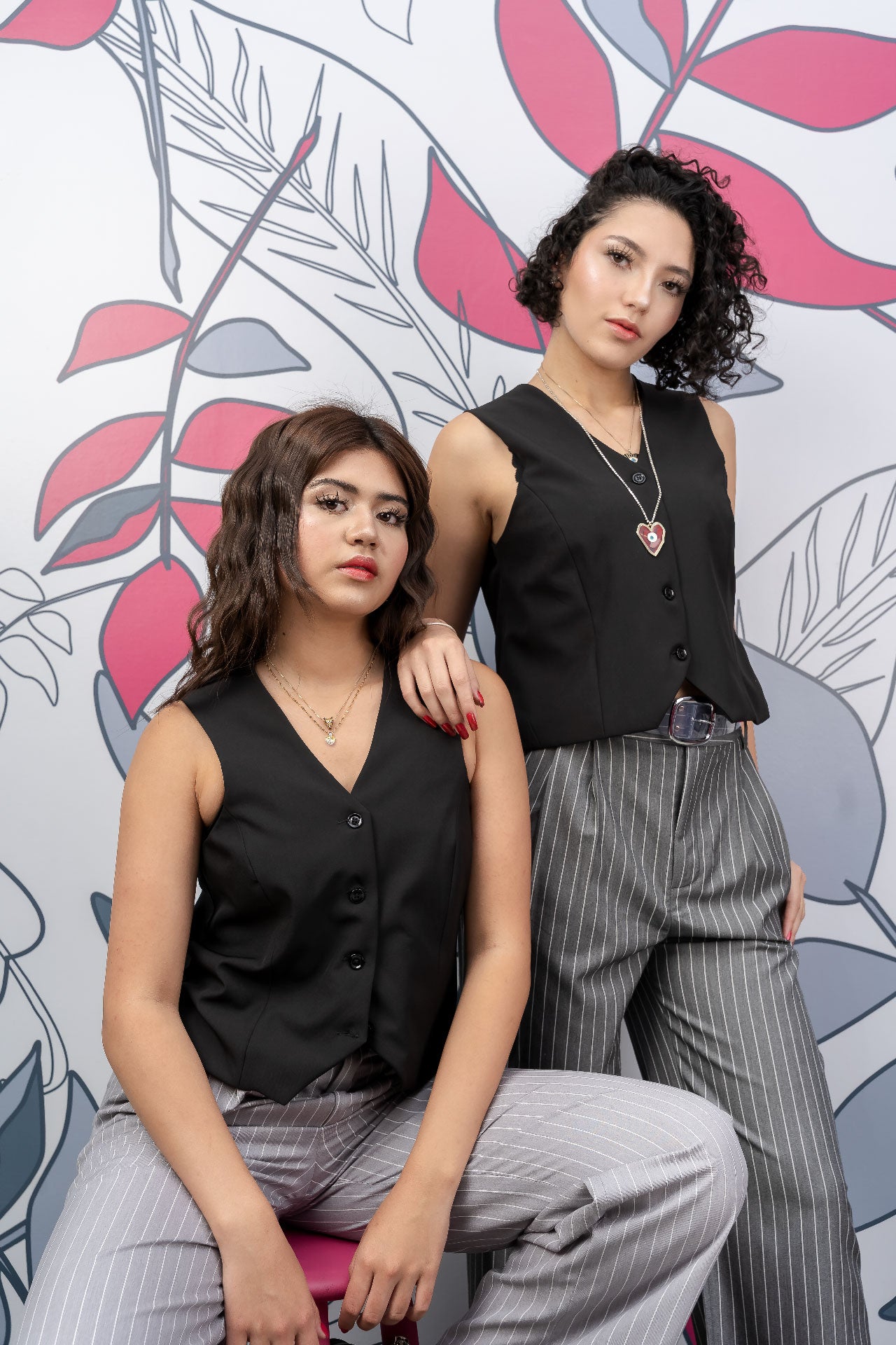 Pantalón Tipo Sastre con Prenses a Rayas