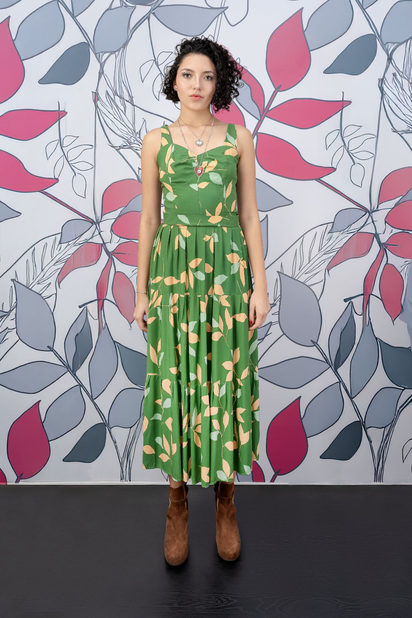 Vestido Largo Estampado Floral