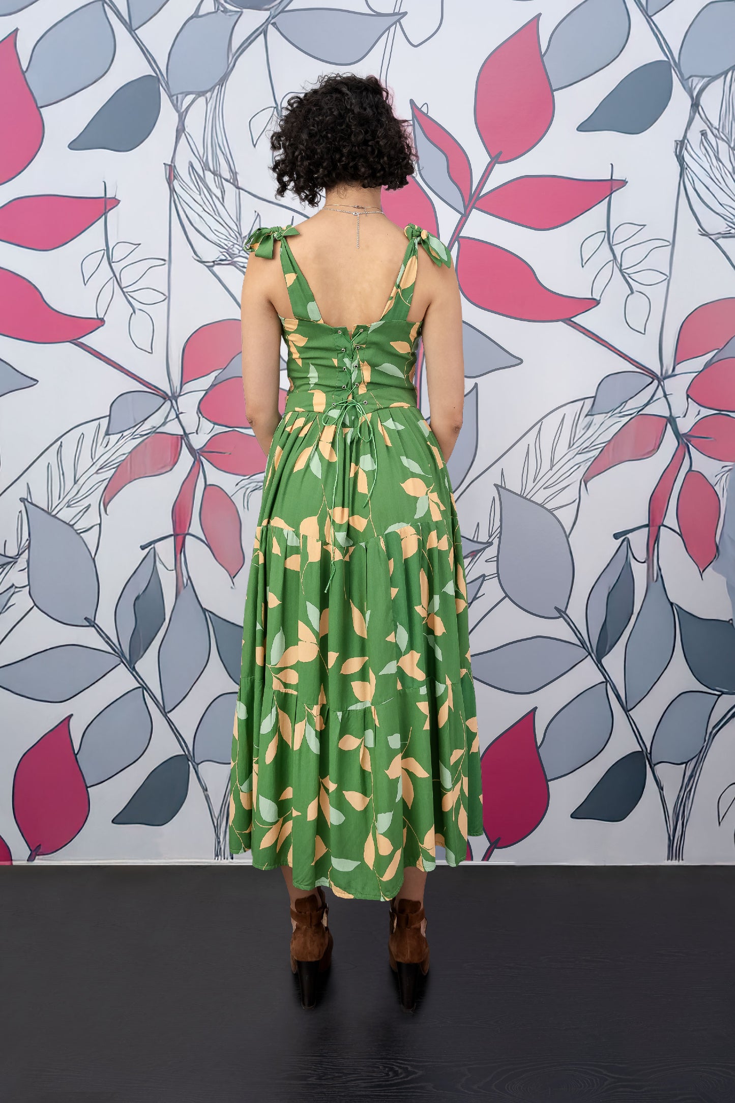 Vestido Largo Estampado Floral