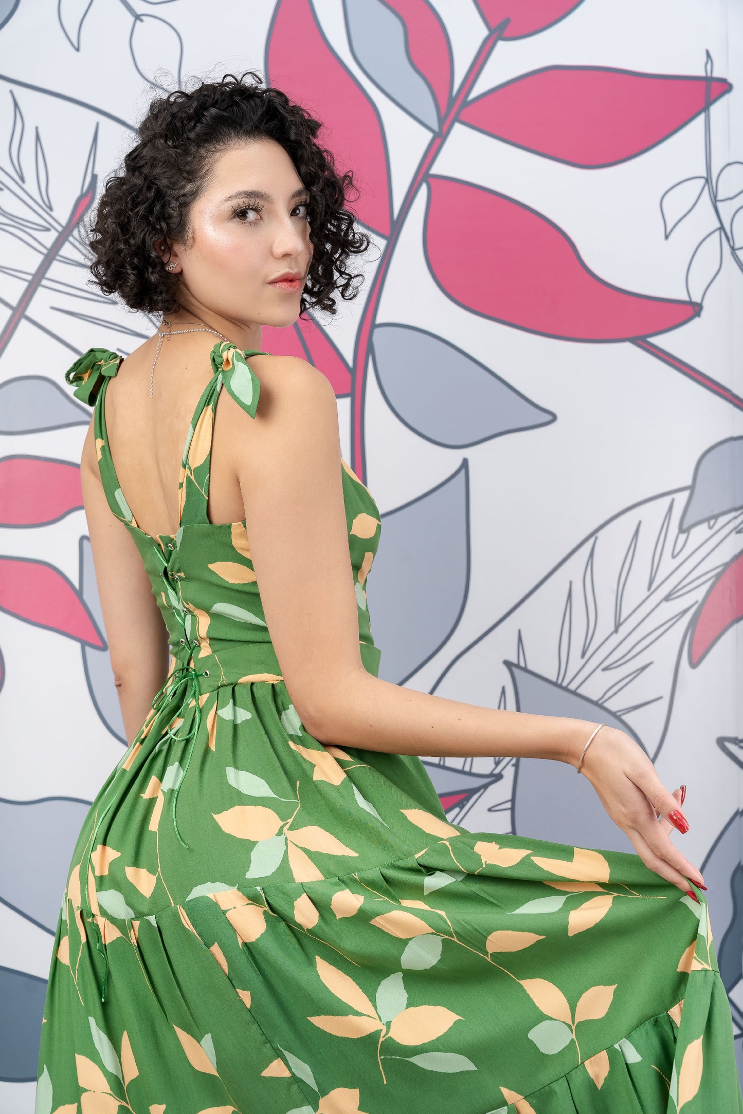 Vestido Largo Estampado Floral